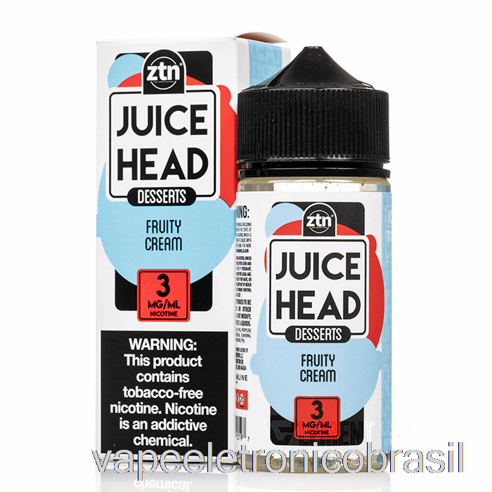 Vape Eletronico Creme Frutado - Cabeça De Suco - 100ml 0mg